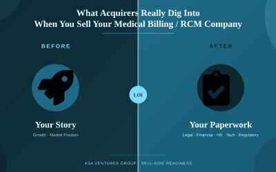 What Acquirers Really Dig Into When You Sell Your Medical Billing/Revenue Cycle Management Company